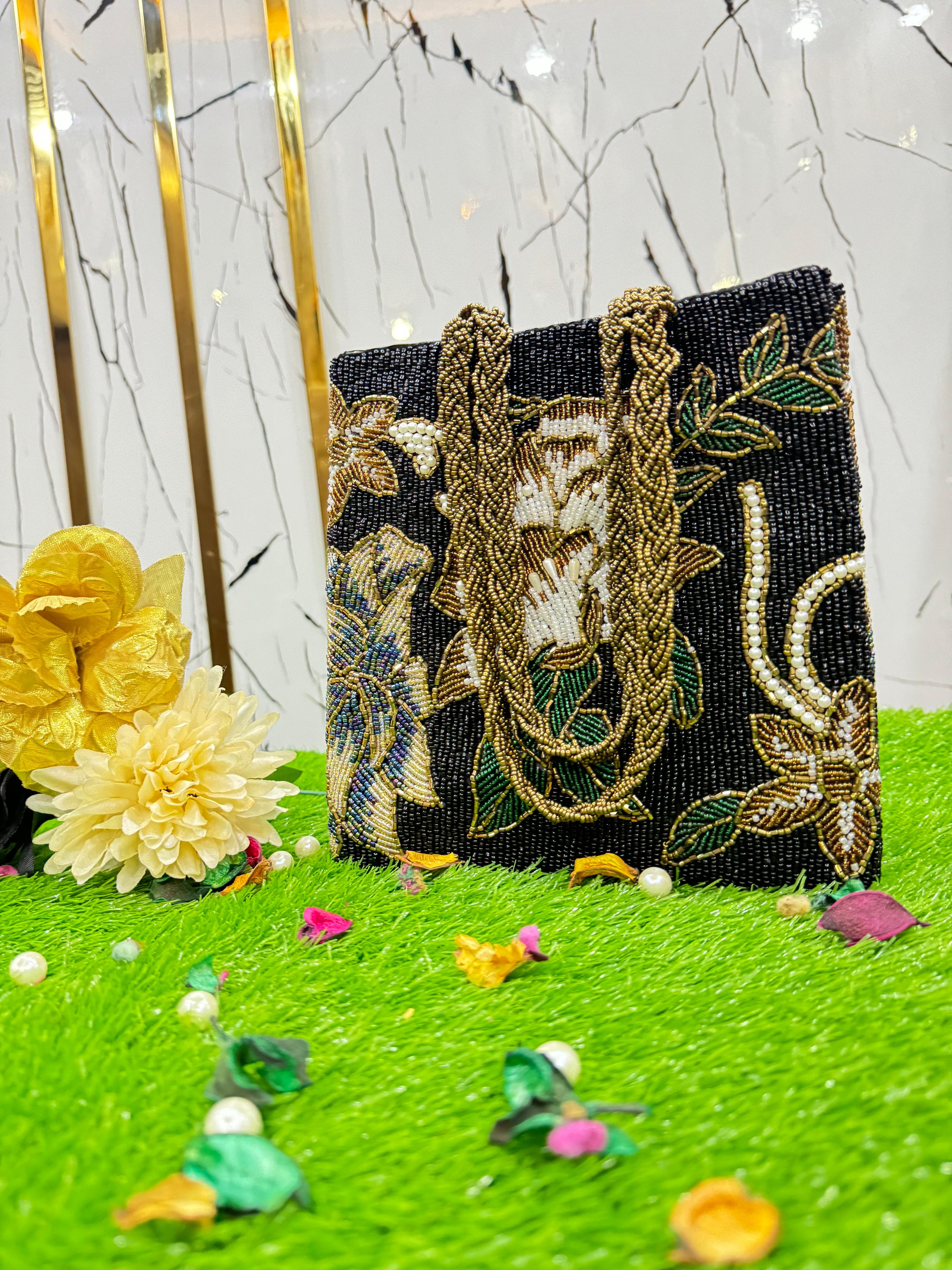 Stylish Black Handcrafted Bag