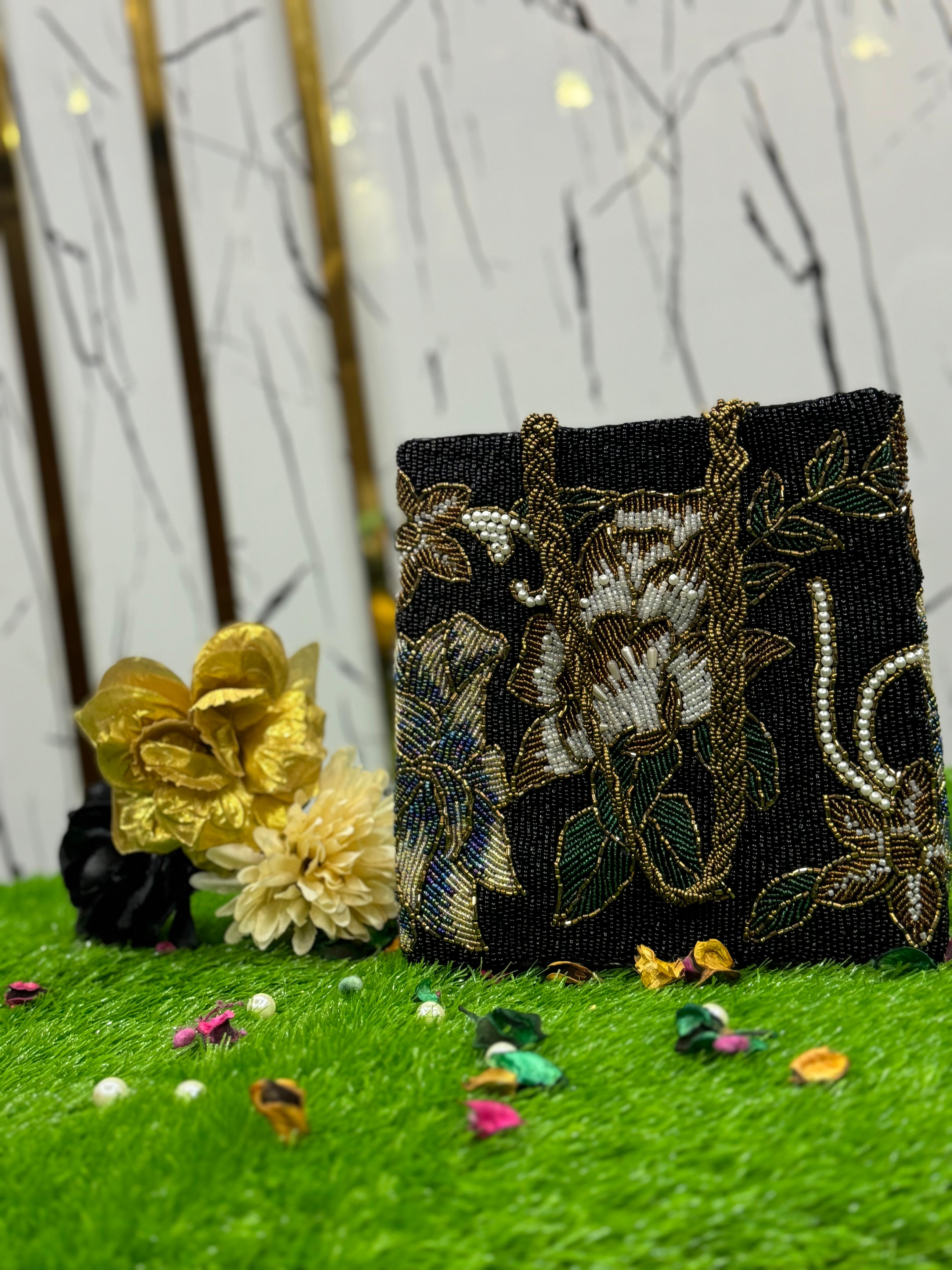 Stylish Black Handcrafted Bag