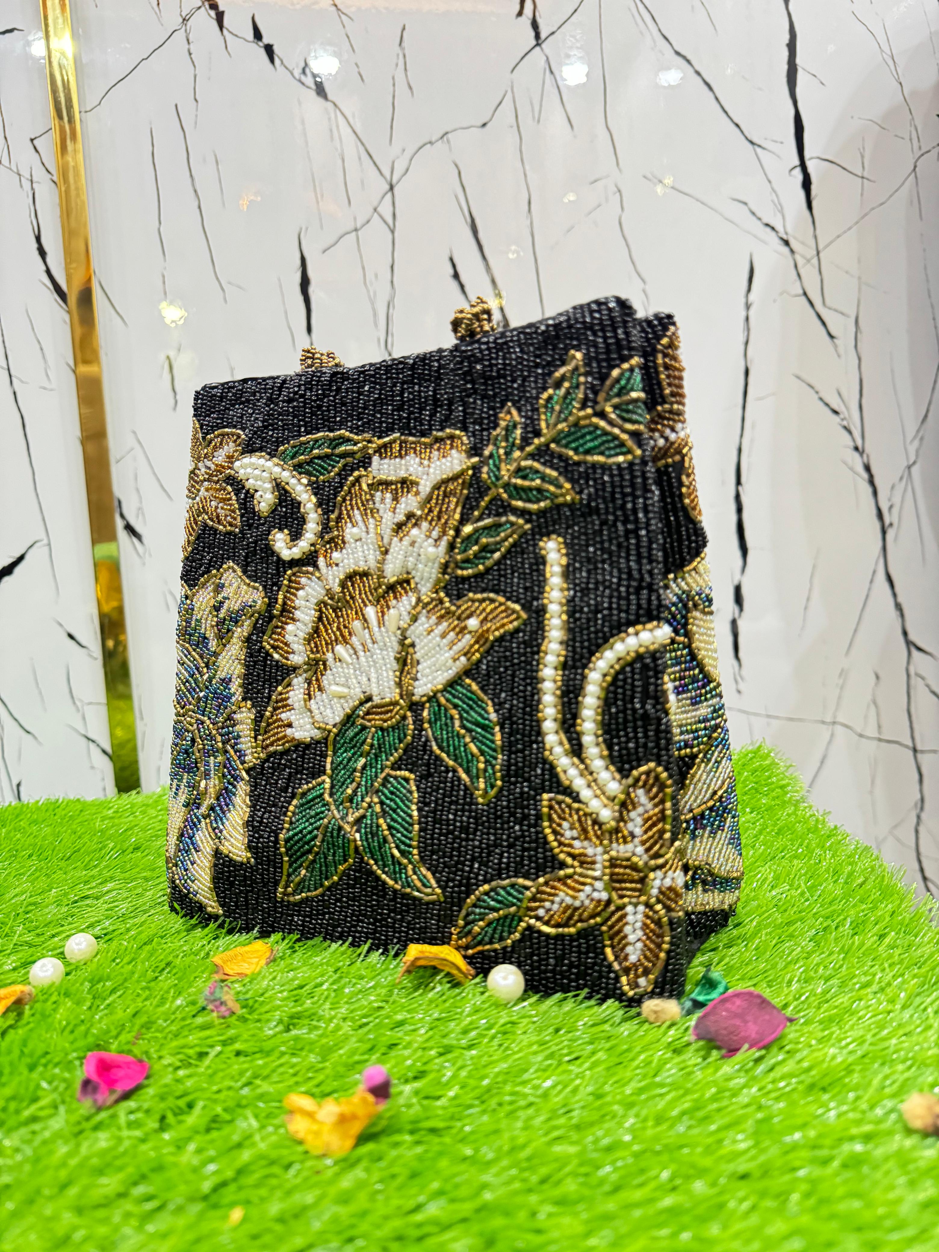 Stylish Black Handcrafted Bag