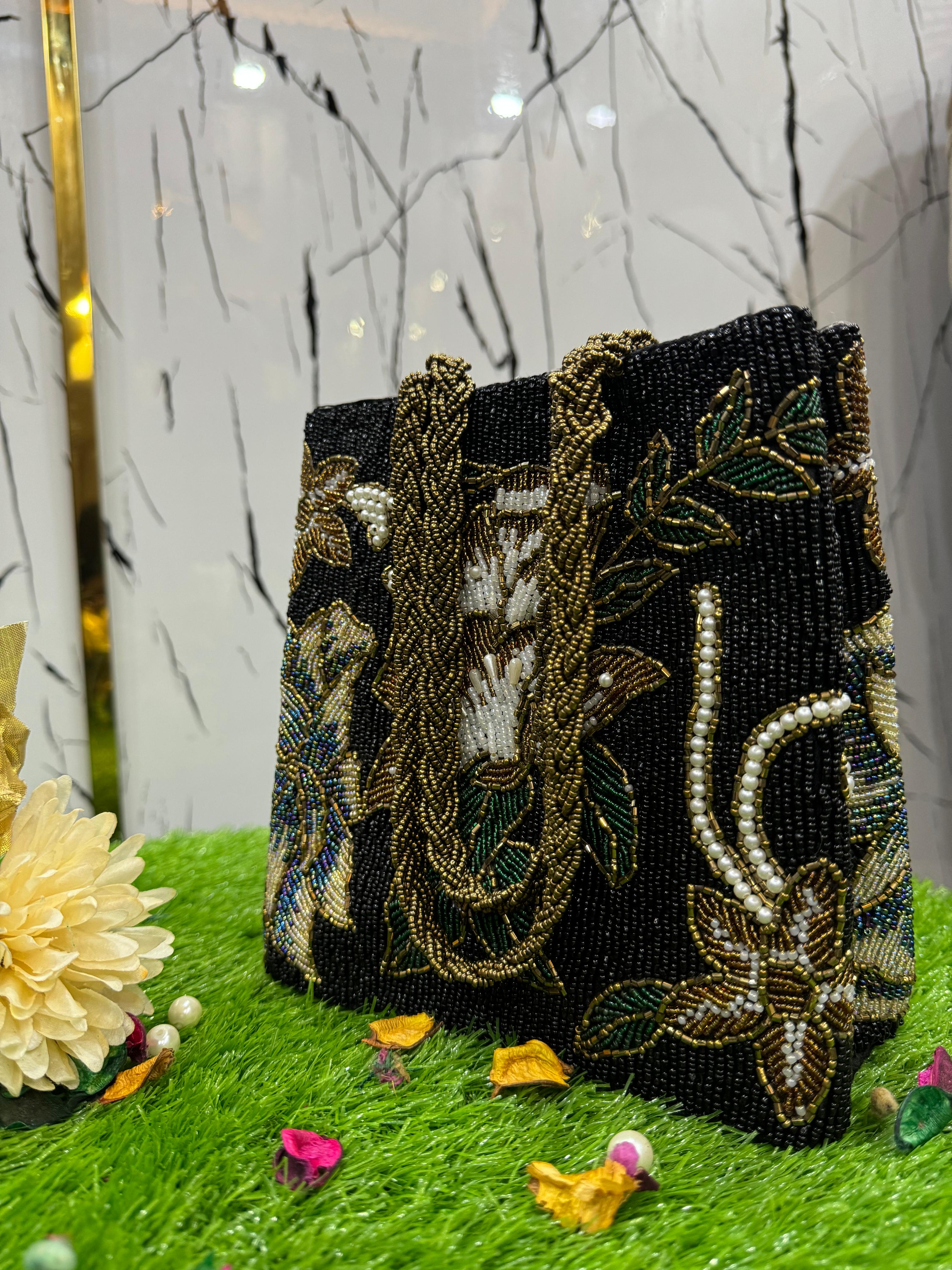 Stylish Black Handcrafted Bag